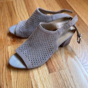 Franco Sarto, suede leather moderate heel.